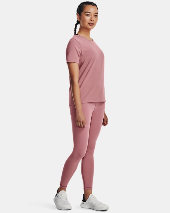 女士UA Meridian短袖T恤 in Pink image number 2